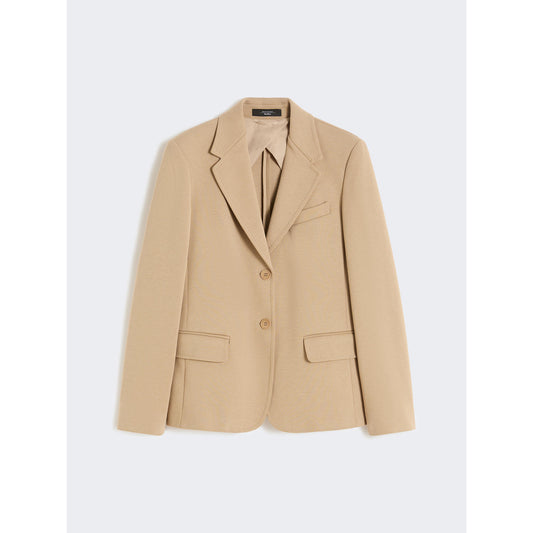 Blazer de corte ligeramente entallado-BEIGE