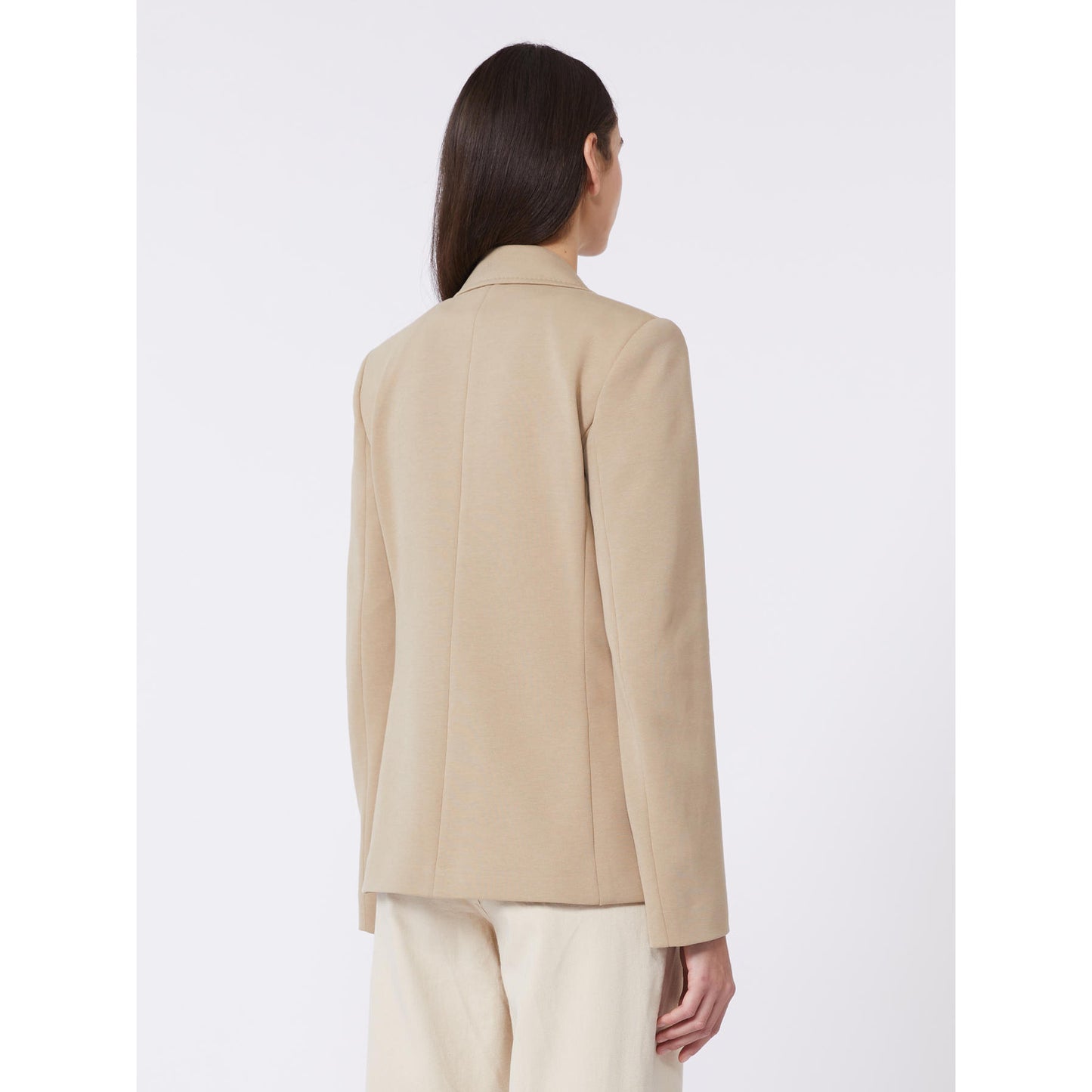 Blazer de corte ligeramente entallado-BEIGE
