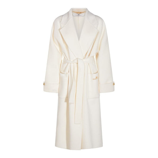 Abrigo de paño de mezcla de lana double