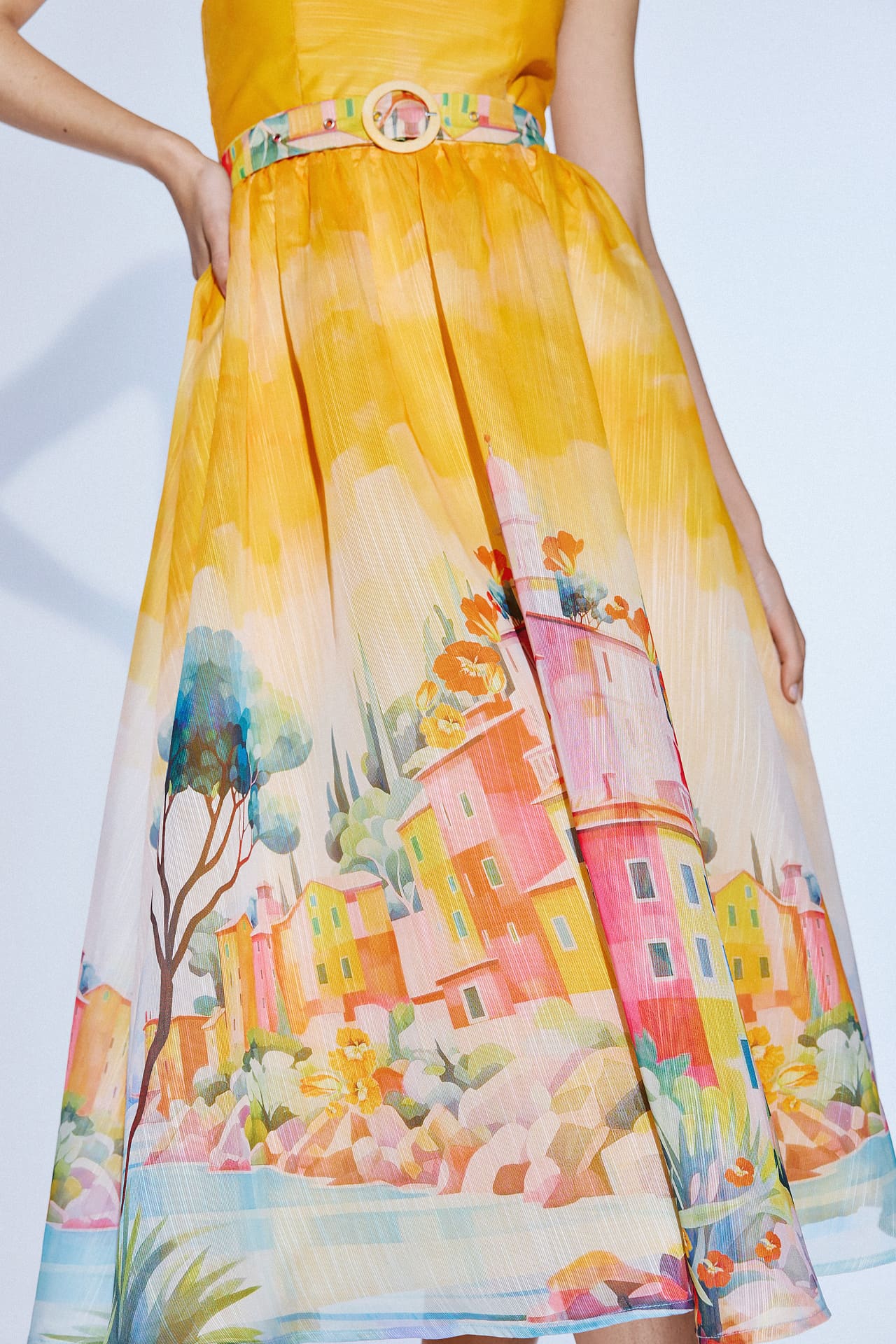 VESTIDO MIDI  ESTAMPADO