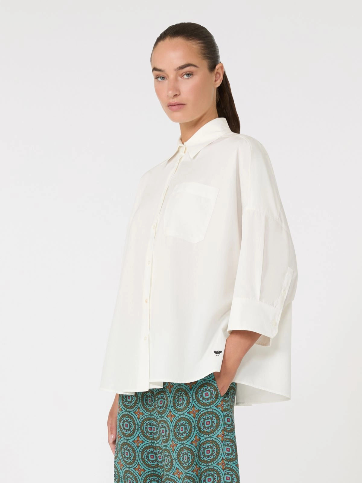 Camisa oversize de popelina