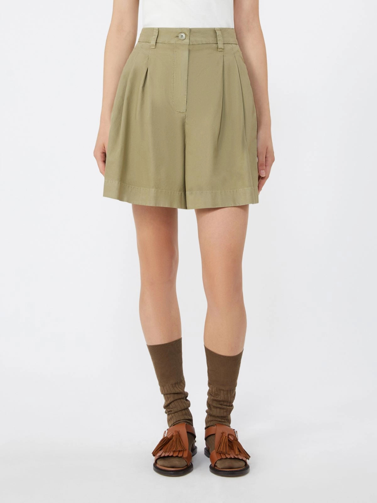 Bermudas Panamá de algodón
