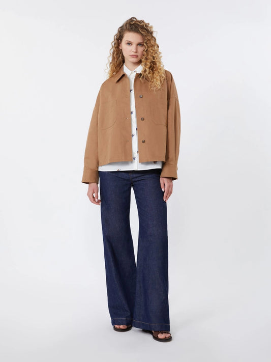 Pantalones vaqueros de lino y algodón