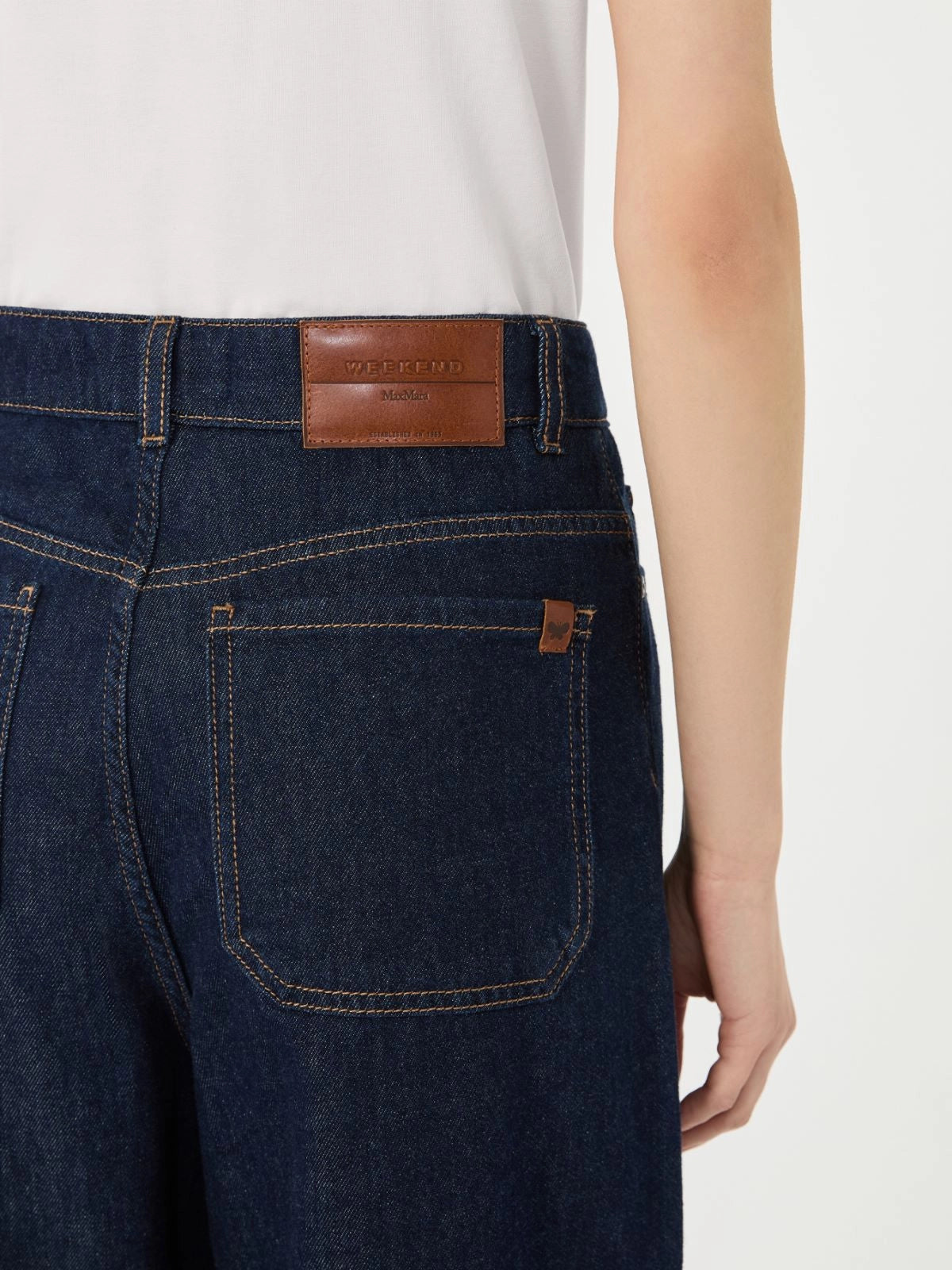 Vaqueros de mezclilla de algodón suave - AZUL MARINO