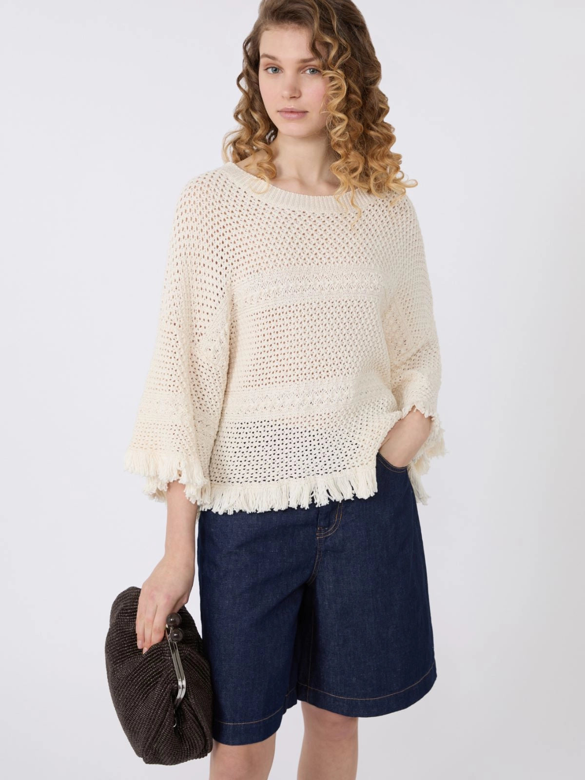 Jersey oversize de hilo de algodón