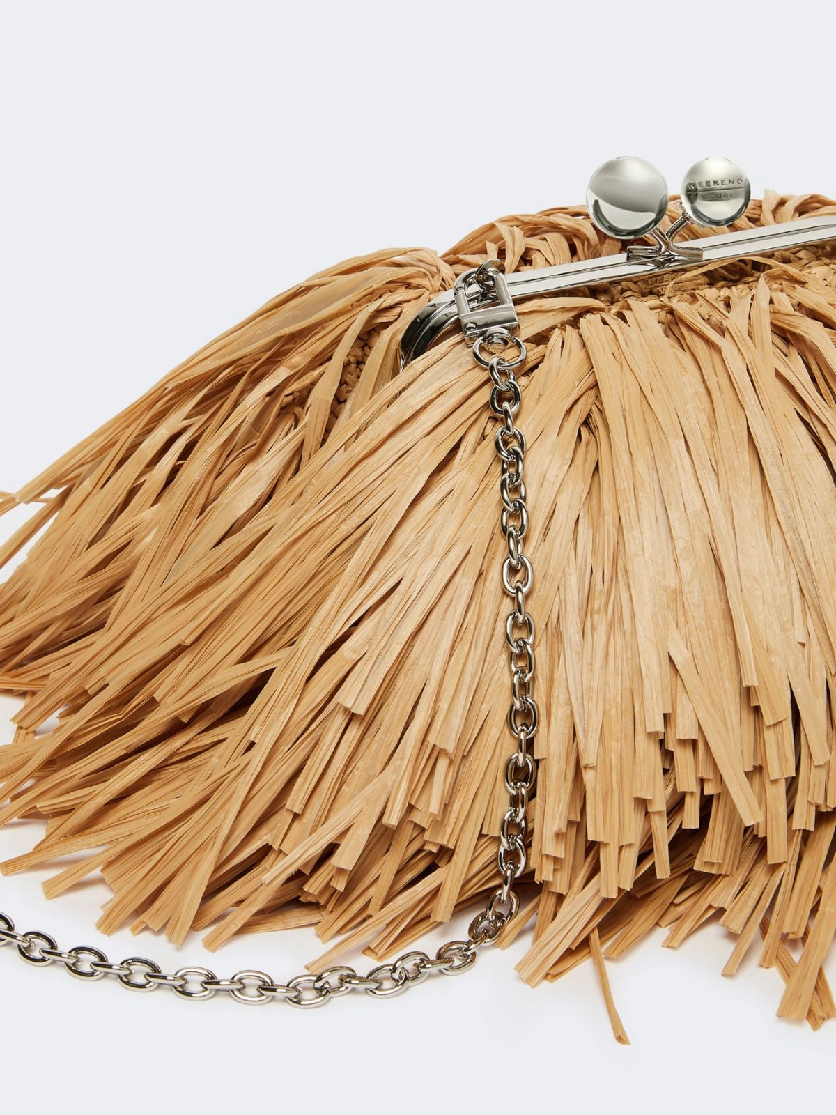 Bolsita de pasticcino con flecos beige