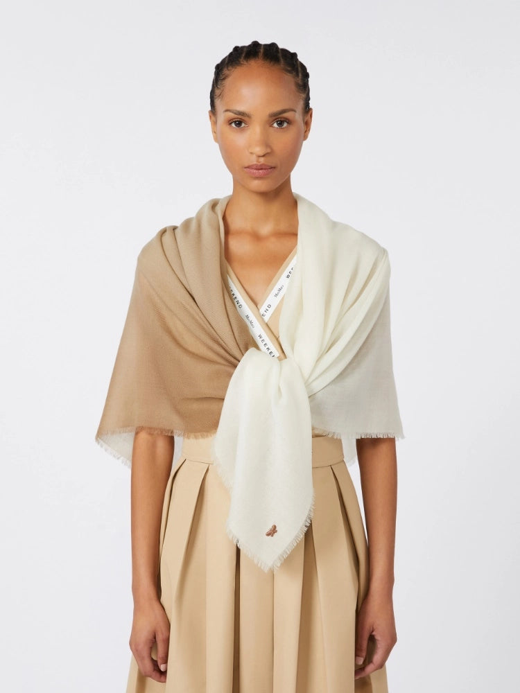 Chal de lana con degradado - Camel