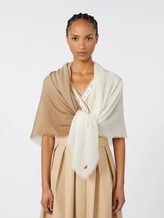 Chal de lana con degradado - Camel