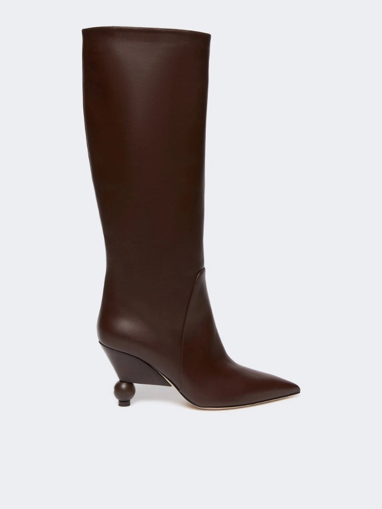 Bota alta piel