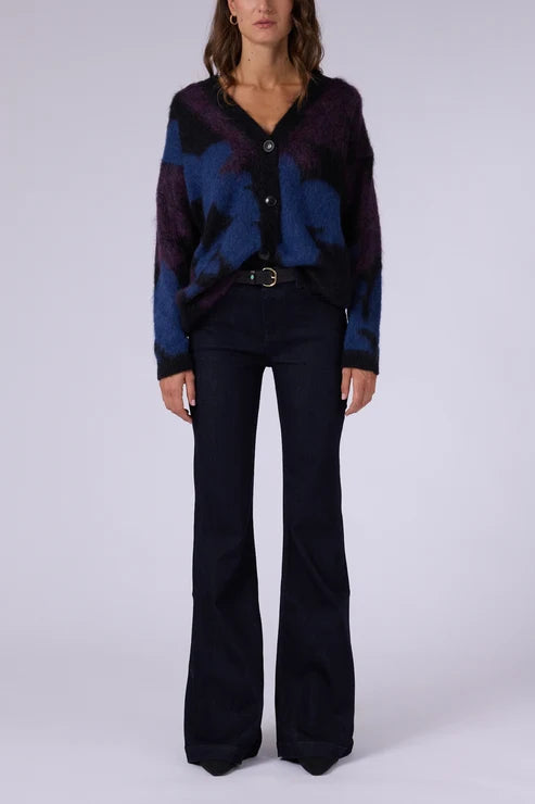 TROPEA Jeans flare de tiro alto