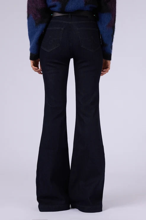 TROPEA Jeans flare de tiro alto