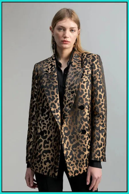Blazer animal print