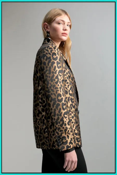 Blazer animal print