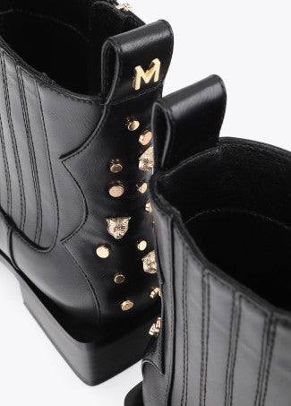 BOTIN ESTILO COWBOY CON TACHAS