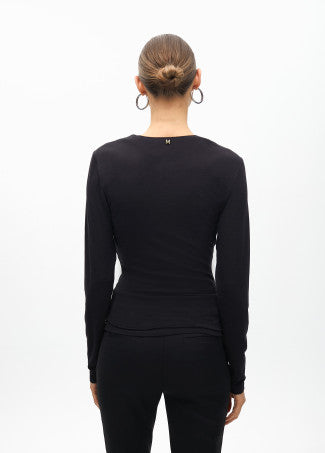 Camiseta de punto nudo