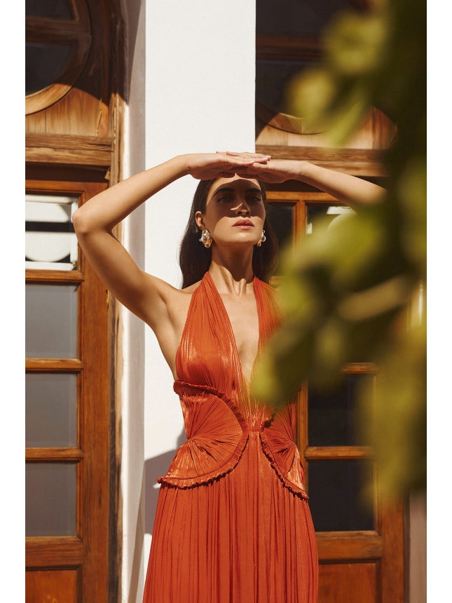 Vestido largo Maestri Couture