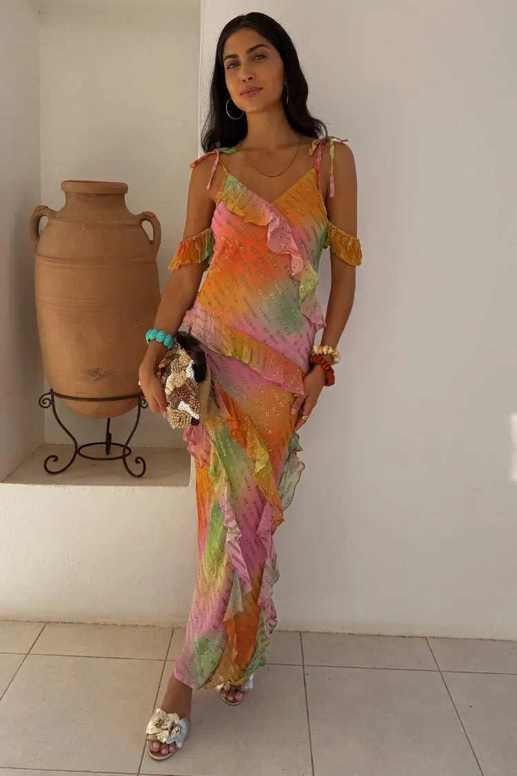 Vestido Ombre jaquard Faro