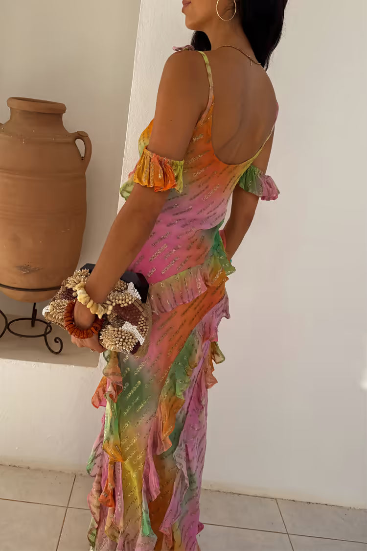 Vestido Ombre jaquard Faro