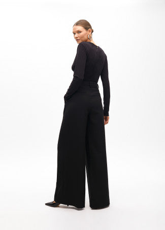 Pantalón wideleg tablas