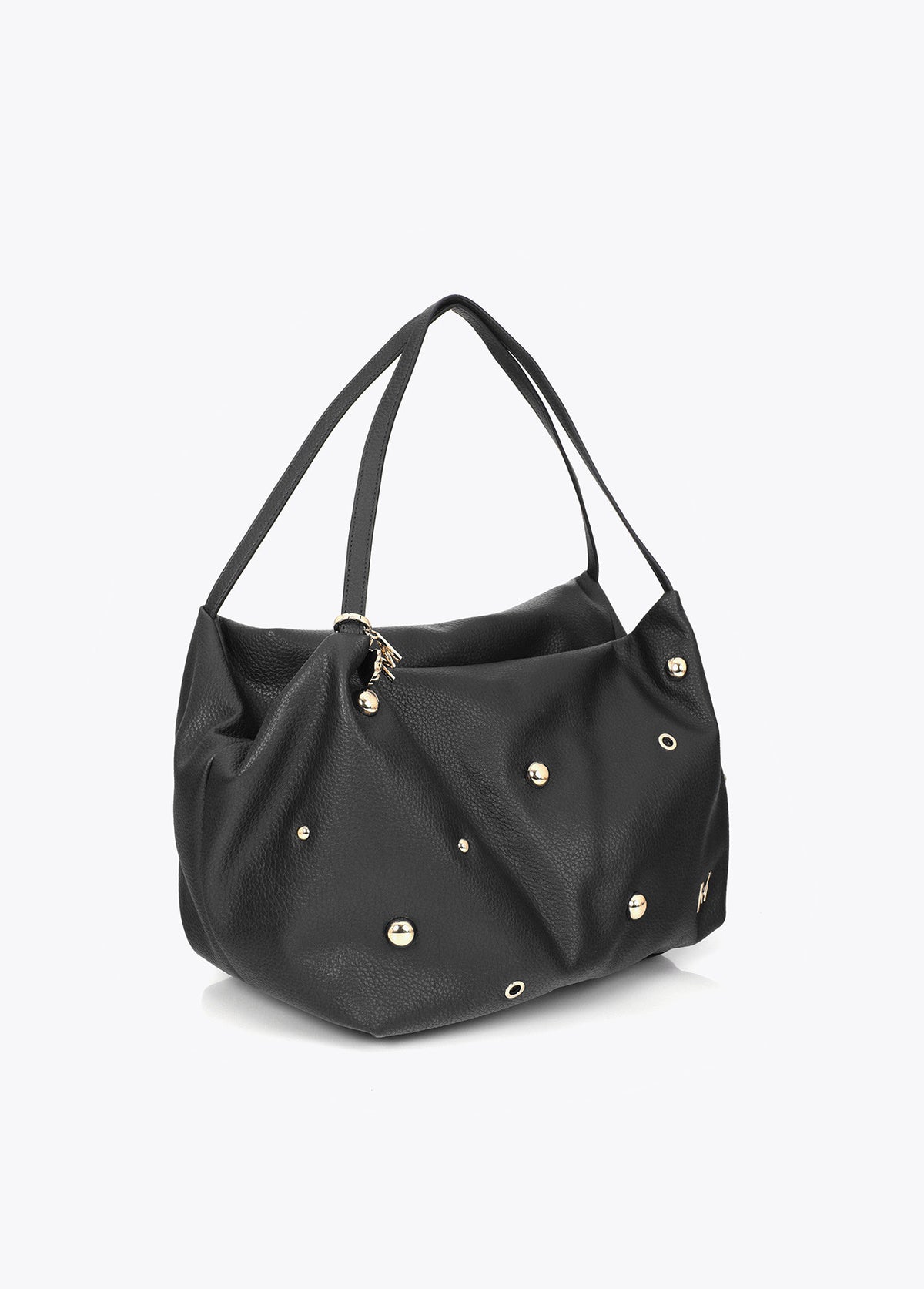 Bolso shopper multi tachas negro