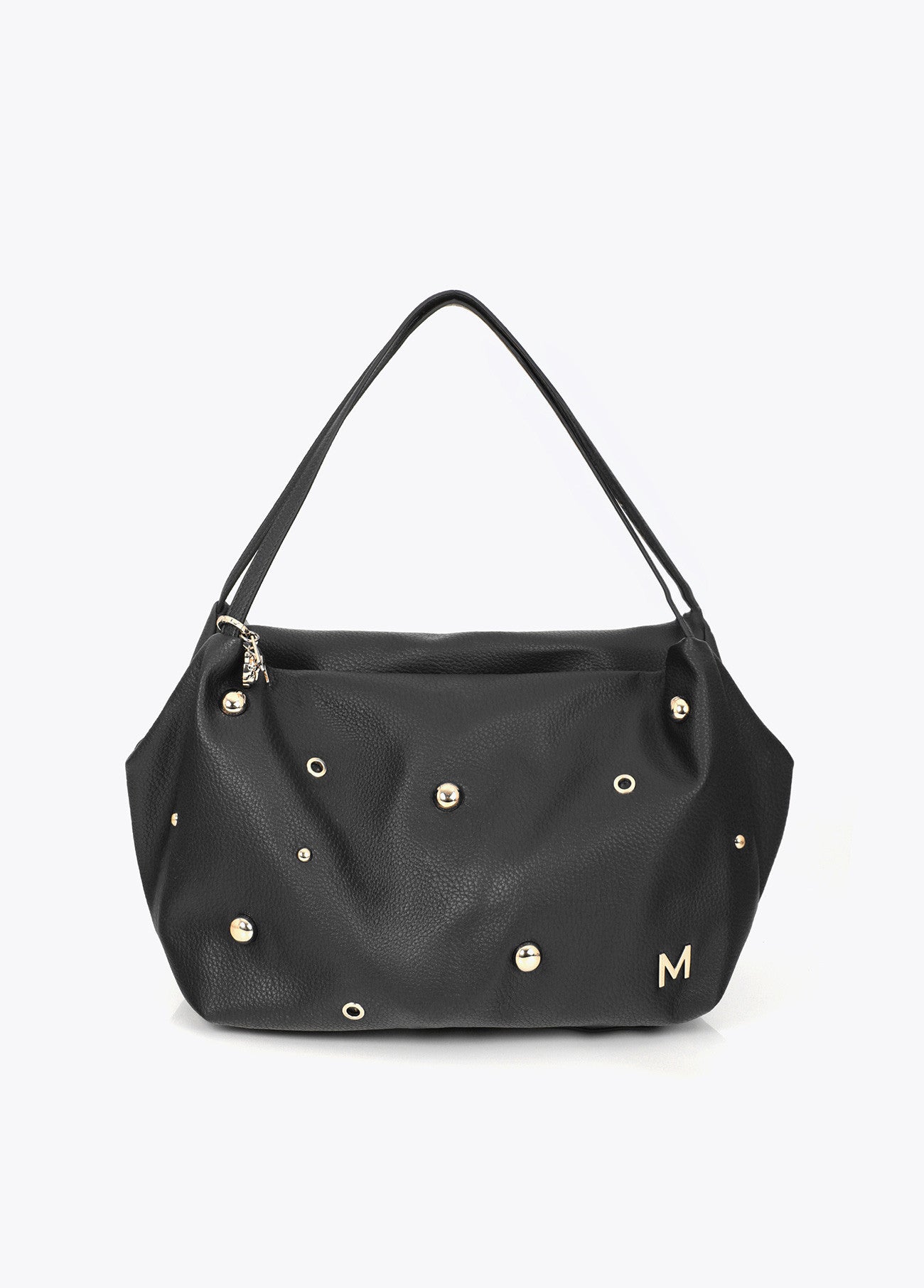 Bolso shopper multi tachas negro